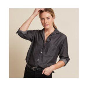 Grayson The Hero Button-Up Shirt Black Wash, Cotton Denim, Sz 2 (small), New!